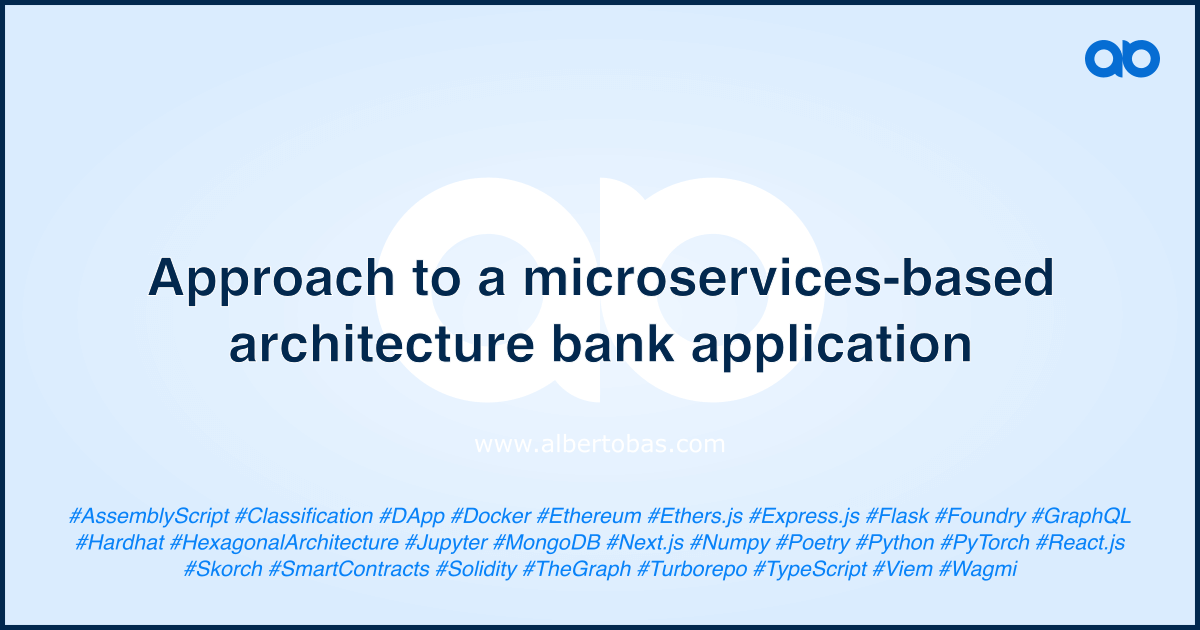 Approach to a microservices-based architecture bank application ...